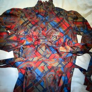 Weatherproof vintage Red and Blue blouse 12